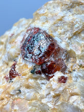 Load image into Gallery viewer, Naturally Faceted Zircon Crystal on Pegmatite–Quartz  and Biotite Matrix • Pakistan Mineral Specimen
