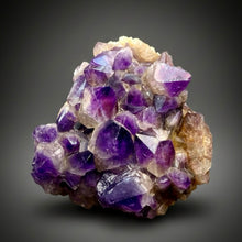 Load image into Gallery viewer, Premium Hematite-Phantom Deep Magenta Ametrine Cluster | Deccan Traps, India | Collector Mineral Specimen
