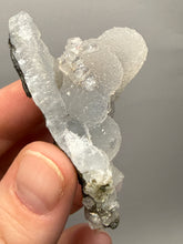 Load image into Gallery viewer, Druzy Chalcedony Stalactites with Druzy Clear Apophyllite | Maharashtra, India
