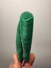 Load image into Gallery viewer, 3.5” Druzy Malachite Stalactite — Botryoidal “Cave” Formation | DR Congo  | Collector Mineral Specimen

