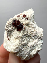 Load image into Gallery viewer, High-Grade Naturally Faceted Red Spessartine Garnet on Matrix — Skardu, Pakistan
