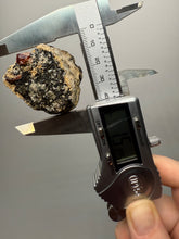 Load image into Gallery viewer, Naturally Faceted Zircon Crystal on Pegmatite–Biotite Matrix • Pakistan Mineral Specimen
