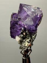 Load image into Gallery viewer, Cubic Fluorite Crystal Thumbnail Specimen | Chashan Mine, Chenzhou, Hunan, China | Collector Mineral Display

