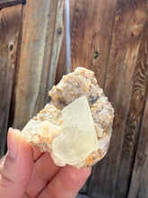 Load image into Gallery viewer, Yellow Diamond Calcite + Pearl Heulandite • Maharashtra, India
