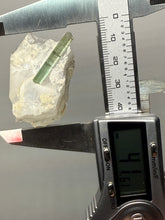Load image into Gallery viewer, Lime Green Tourmaline on Matrix– Pegmatite Mineral Specimen from Pakistan
