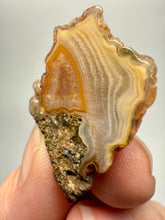 Load image into Gallery viewer, Polished Malawi Agate Half – High-Grade African Banded Agate Display Specimen

