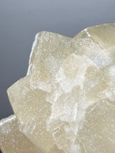 Load image into Gallery viewer, Rare Druzy Golden “Diamond” Calcite on Zeolite Matrix — Maharashtra, India | Collector Cabinet Specimen
