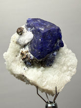 Load image into Gallery viewer, Afghan Lazurite Specimen | Deep Blue Lapis-Grade Crystal on Matrix | Collector Display Mineral
