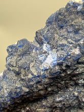 Load image into Gallery viewer, Superb Blueberry Fluorite on Candle Quartz | Huanggang Liang Mine, Inner Mongolia, China
