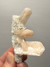 Load image into Gallery viewer, Gemmy Stilbite Crystals on Volcanic Stalactite — Deccan Traps, Maharashtra, India
