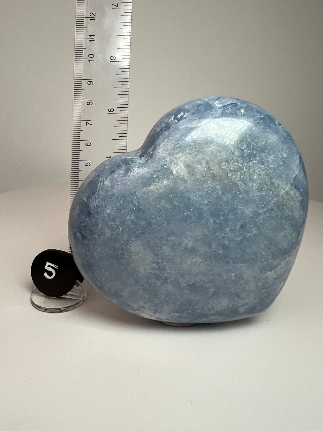 Blue Celestite Heart