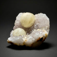 Load image into Gallery viewer, Rare Botryoidal Yellow Fluorite on Quartz Matrix  Collector Mineral Specimen – Maharashtra, India
