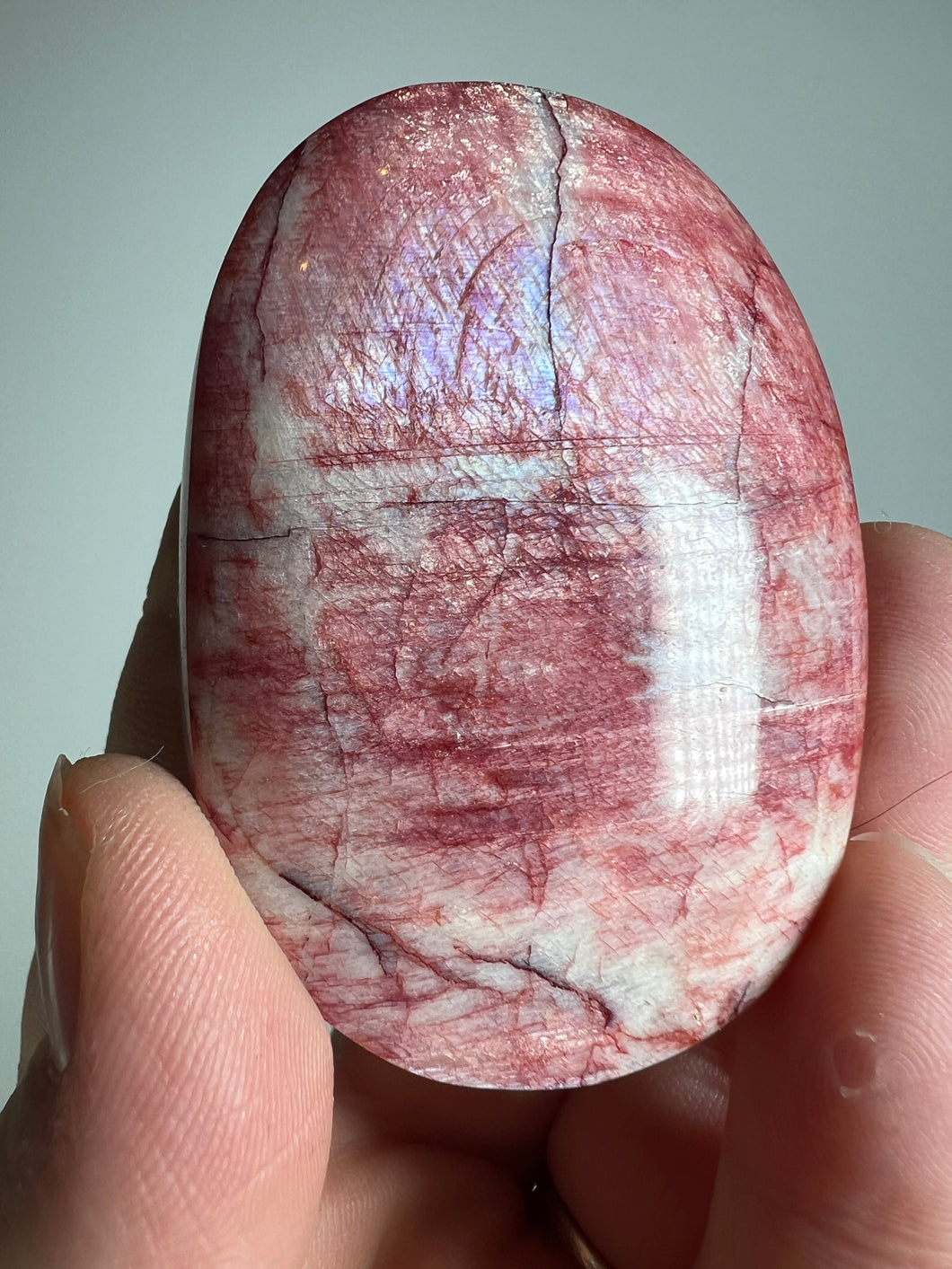 Red Moonstone from Sri Lanka