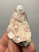 Load image into Gallery viewer, Pink Apophyllite on Red &amp; Green Heulandite – Deccan Traps, Maharashtra, India
