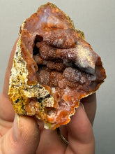 Load image into Gallery viewer, “Goblin Chalcedony” Pink &amp; Orange Druzy Botryoidal Stalactites — Tichka Massif, High Atlas, Morocco
