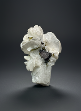 Load image into Gallery viewer, Dark Green Cap Stak Nala Tourmaline on Cleavelandite Matrix – Haramosh Mountains, Pakistan
