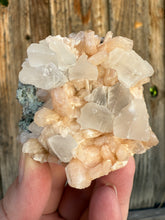 Load image into Gallery viewer, Storm Cloud Calcite on Orange Gemmy Heulandite Zeolite • Maharashtra, India
