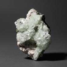 Load image into Gallery viewer, Light Mint Green “Disco Ball” Radial Apophyllite on Pink &amp; Green Heulandite — Deccan Traps, India

