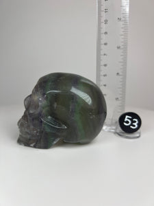 Fluorite • Rainbow Fluorite Skull