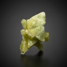 Load image into Gallery viewer, High-Grade Green Heulandite on Peach Stilbite Crystal Cluster | Deccan Traps, Maharashtra, India | Collector Mineral Specimen
