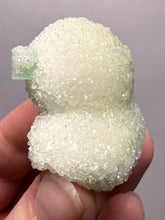 Load image into Gallery viewer, Luminous Mint Apophyllite with Glittering Druzy Sugar Quartz – India
