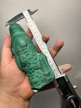 Load image into Gallery viewer, 5.9” High-Grade Malachite Stalactite “Cave” Formation | DR Congo | Mineral Collector Specimen

