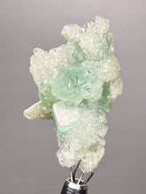 Load image into Gallery viewer, Luminous Mint Apophyllite with Glittering Druzy Sugar Quartz – India

