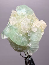 Load image into Gallery viewer, Luminous Mint Apophyllite with Glittering Druzy Sugar Quartz – India
