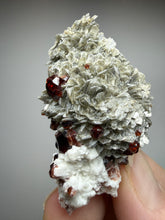 Load image into Gallery viewer, High-Grade Naturally Faceted Red Spessartine Garnet on Matrix — Skardu, Pakistan
