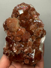 Load image into Gallery viewer, Rare Red Apophyllite + Druzy Red Stilbite Flowers — Deccan Traps, India
