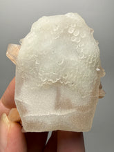 Load image into Gallery viewer, Pink Stilbite with Druzy Frosted Optical Calcite — India Zeolite Specimen
