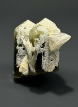 Load image into Gallery viewer, Dark Green Stak Nala Tourmaline and Cleavelandite – Haramosh Mountains, Pakistan | Thumbnail Specimen
