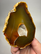 Load image into Gallery viewer, High-Grade Indonesian Sumatra Agate Pair – Vibrant Banded Chalcedony with Rich Color Zoning | Ethical Lapidary &amp; Collector Display Specimens
