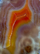 Load image into Gallery viewer, Polished Malawi Agate Half – High-Grade African Banded Agate Display Specimen
