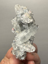 Load image into Gallery viewer, Druzy Chalcedony Stalactites with Druzy Clear Apophyllite | Maharashtra, India
