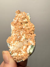 Load image into Gallery viewer, Peach Druzy Heulandite on Matrix – India | Rare Peach Crystal Mineral Specimen for Collectors &amp; Display
