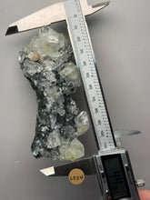 Load image into Gallery viewer, High-Grade Green Apophyllite with Pink Stilbite on Black Chalcedony – Deccan Traps, India
