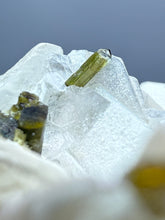 Load image into Gallery viewer, Dark Green Cap Stak Nala Tourmaline on Cleavelandite Matrix – Haramosh Mountains, Pakistan
