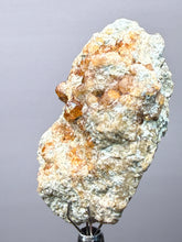 Load image into Gallery viewer, Hessonite Garnet Cluster on Matrix – Natural Collector Specimen from Pakistan | High-Grade Orange-Red Garnet Crystals
