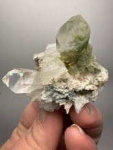 Load image into Gallery viewer, Chlorite-Included Quartz Cluster (Green Phantom Quartz) | Pakistan Mineral Specimen
