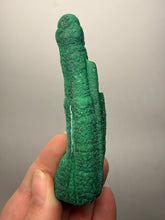 Load image into Gallery viewer, 4” Druzy Malachite Stalactite — Botryoidal “Cave” Formation | DR Congo  | Collector Mineral Specimen
