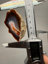 Load image into Gallery viewer, High-Grade Indonesian Sumatra Agate Pair – Vibrant Banded Chalcedony with Rich Color Zoning | Ethical Lapidary &amp; Collector Display Specimens
