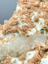 Load image into Gallery viewer, Peach Druzy Heulandite on Matrix – India | Rare Peach Crystal Mineral Specimen for Collectors &amp; Display
