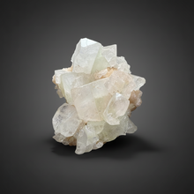 Load image into Gallery viewer, High-Grade Light Green Apophyllite on Pink Stilbite Zeolite | Indian Collector Mineral Specimen
