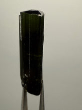 Load image into Gallery viewer, Dark Green Cap Stak Nala Tourmaline with Cleavelandite Flower – Haramosh Mountains, Pakistan | Thumbnail Specimen
