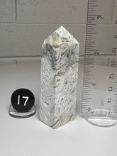 Load image into Gallery viewer, White Pseudomorph Agate after Anhydrite Obelisk Tower from Mexico
