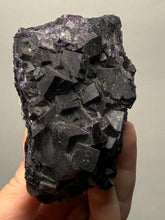Load image into Gallery viewer, High-Grade Rare Purple-Green-Blue Cubic Fluorite | Cabinet Mineral Collector Specimen | Zhejiang Province, China
