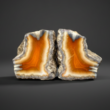Load image into Gallery viewer, Premium Sumatra Agate Pair (Banded Chalcedony) Display Specimen | Indonesia
