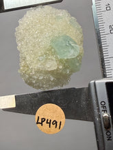 Load image into Gallery viewer, Luminous Mint Apophyllite with Glittering Druzy Sugar Quartz – India
