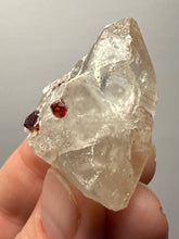 Load image into Gallery viewer, High-Grade Naturally Faceted Red Spessartine Garnet on Matrix — Skardu, Pakistan

